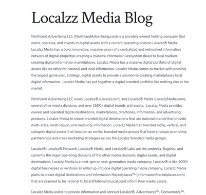 Localzz Media Blog