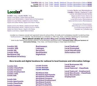 Localzz operates as a digital information media, marketplace, and advertising company.